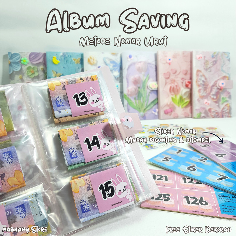 

Album Saving Album Menabung Metode Nomor Urut 1-120 / 1-240 Saving Challenge