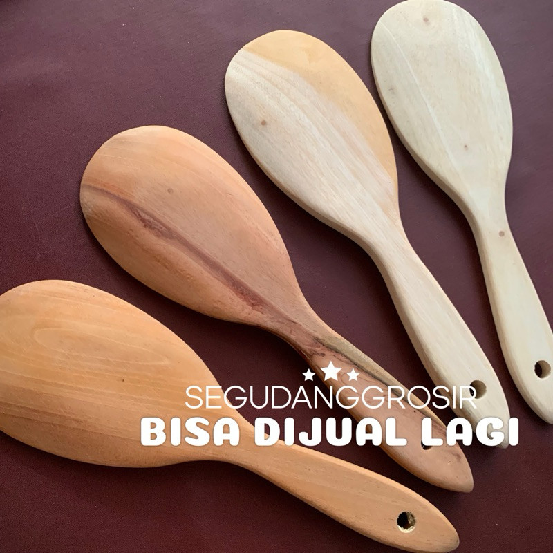 CENTONG NASI BESAR / CENTONG NASI KAYU BESAR / CENTONG NASI MURAH BESAR / ENTONG NASI MURAH BESAR