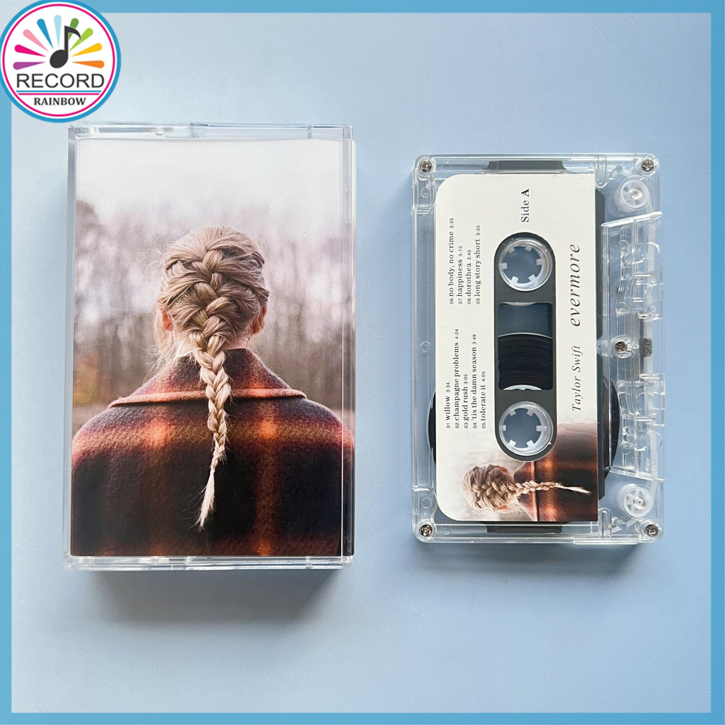 Kaset Pita Taylor Swift Evermore Cassette Tape [Tersegel] Terbaru
