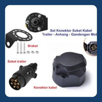 Konektor Soket Kabel Trailer Gandengan Anhang 12v 7pin