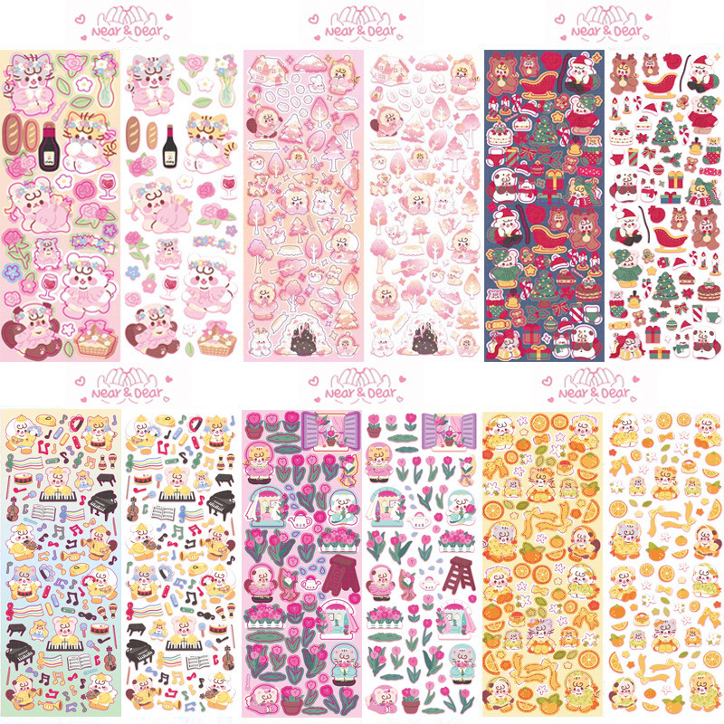 

Gooka sticker Korean cartoon cute ins wind goo plate handbook mobile phone decorative sticker