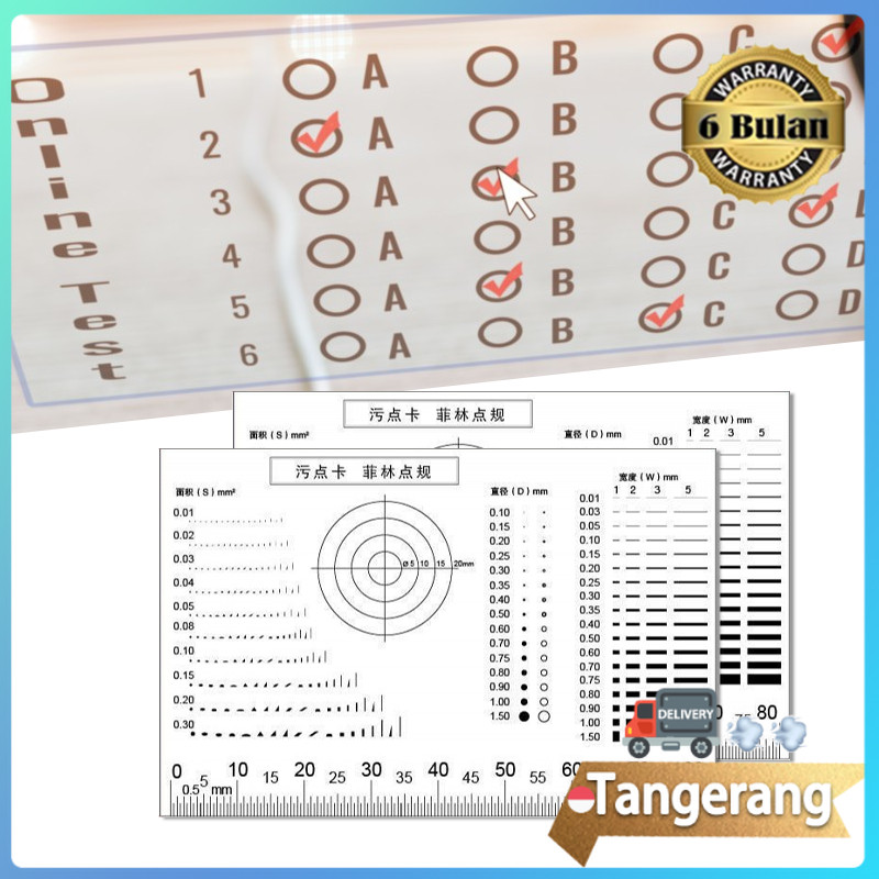 

Portable Film Point Gauge / Comparison Card Stain / Transparent PET Soft Stain Card
