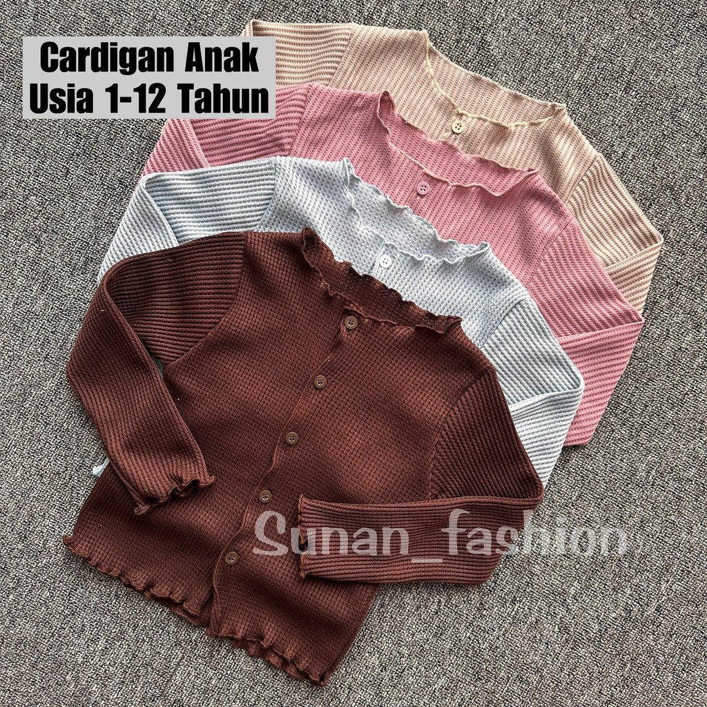 Cardigan Anak Perempuan Usia 2-12 tahun Cardigan Anak Korean Fashion Cardigan Rajut
