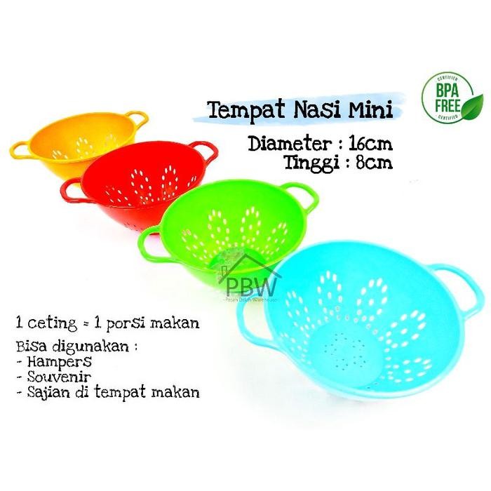 BISA COD Tempat Nasi Ceting Kecil / Ceting Plastik / Tempat Hampers Ultah - Orange