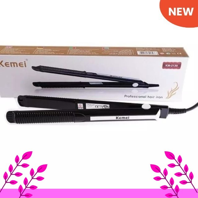 Catokan Rambut Kemei ORIGINAL 2 in 1 Pelurus dan Curly - Kemei 2139 / CATOKAN