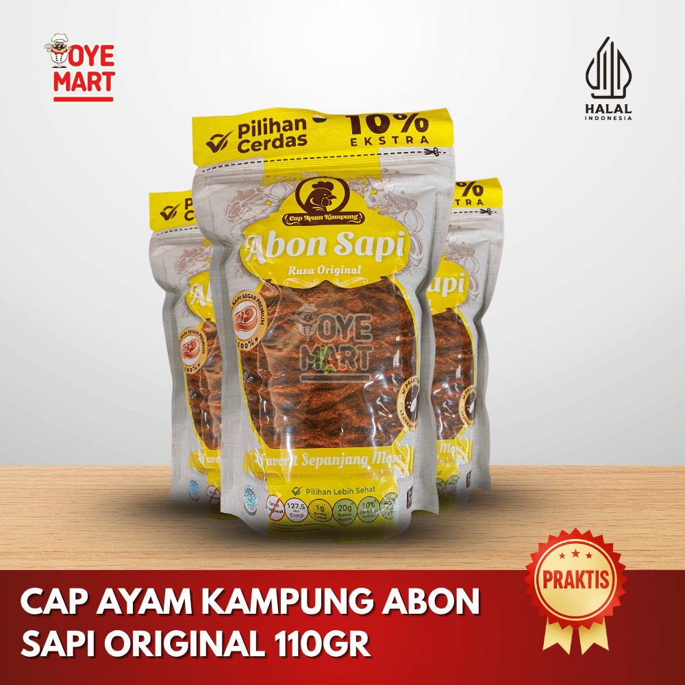 

CAP AYAM KAMPUNG ABON SAPI ORIGINAL POUCH 110GR