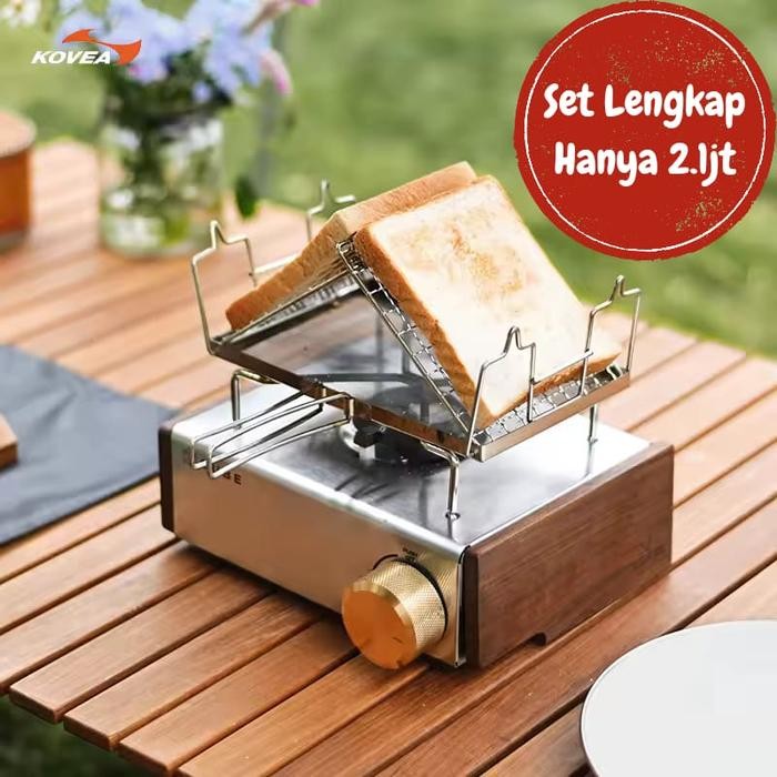 Naturefood kompor mini KOVEA CUBE Gas stove outdoor camping portable - COPPER KNOB SET NEW