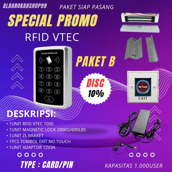 

Paket Akses Pintu Card/Pin