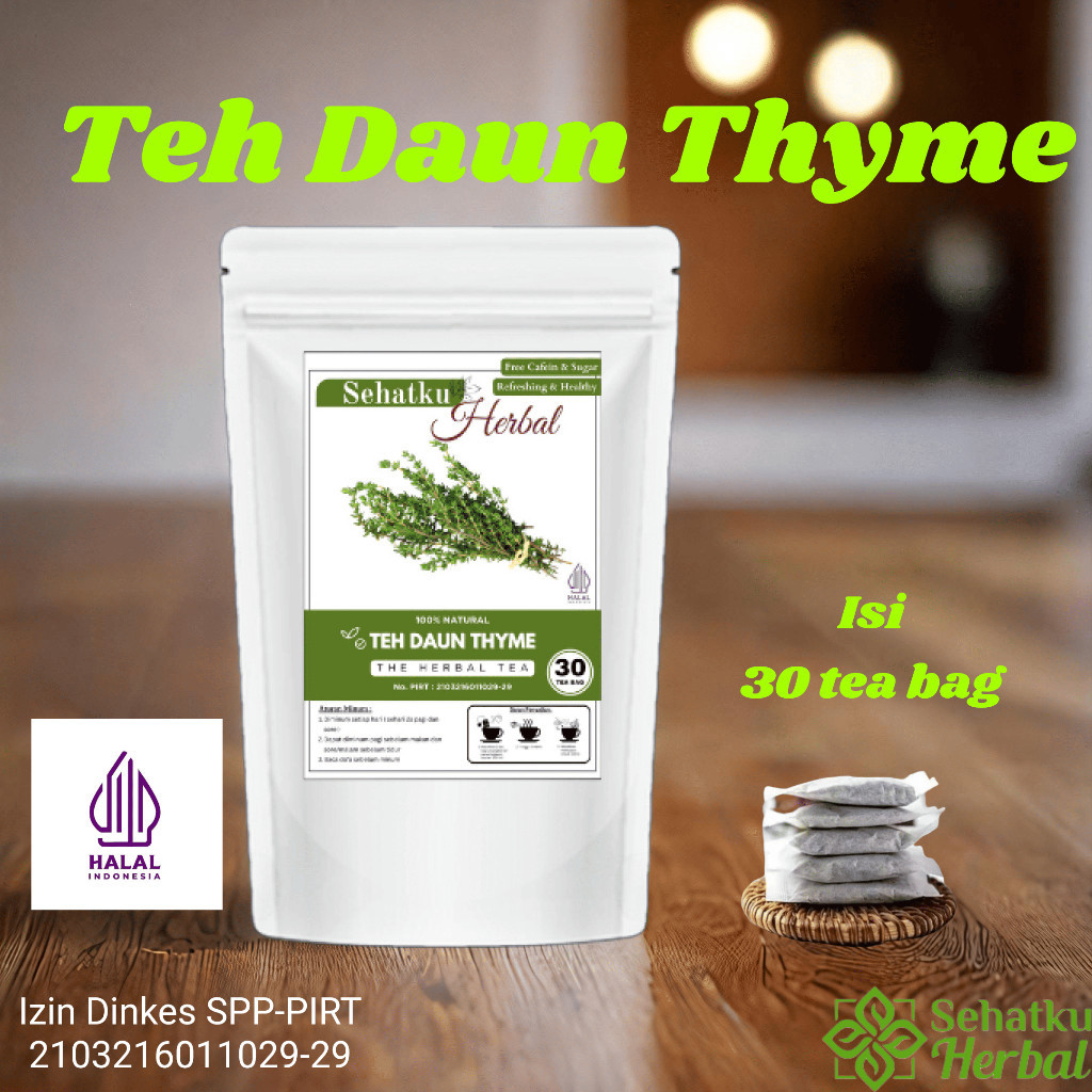 

SEHATKUHERBAL Teh Daun Thyme isi 30 tea bag