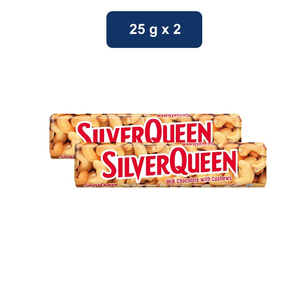 

Silverqueen Milk Chocolate With Cashews 2 x 25 gr