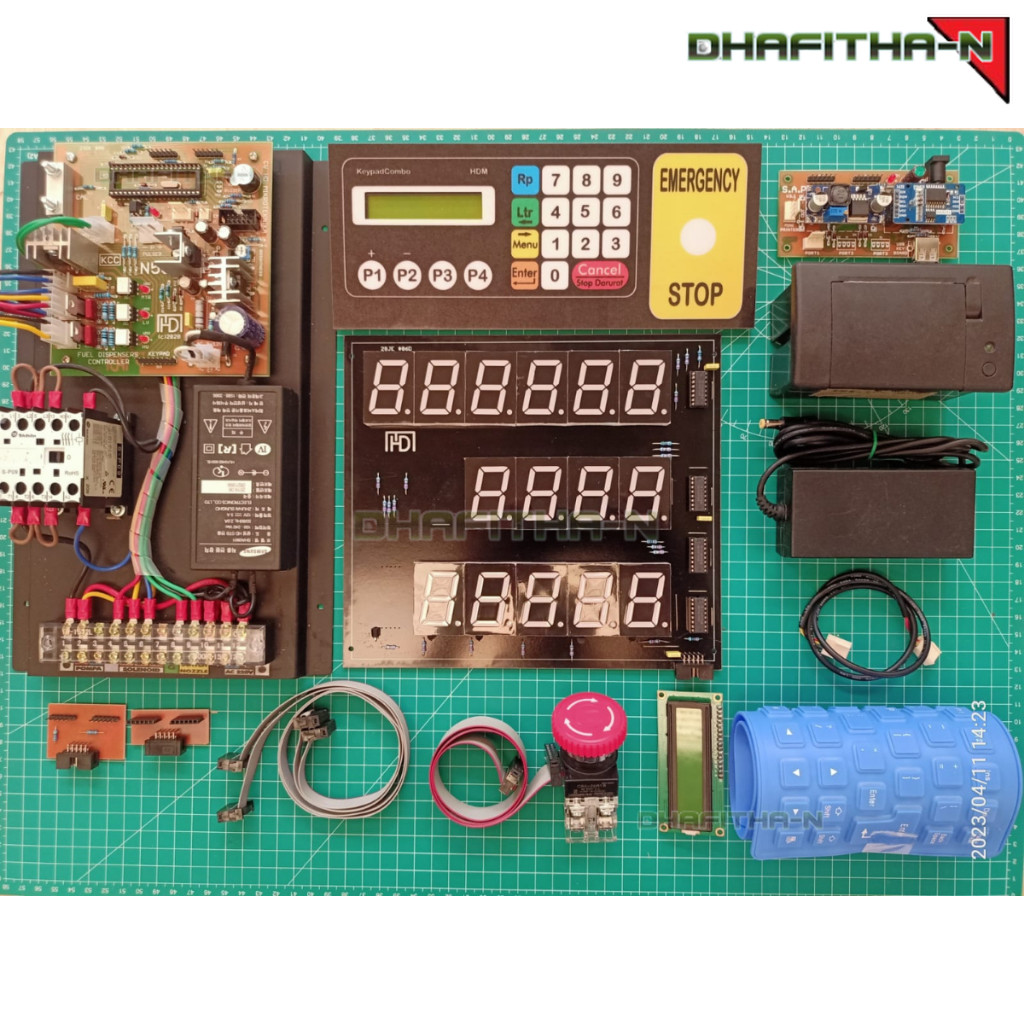 CPU POM MINI HDM N-50 AC DISPLAY 7 SEGMEN MERAH HIJAU N50 KEYPAD COMBO EMERGENCY