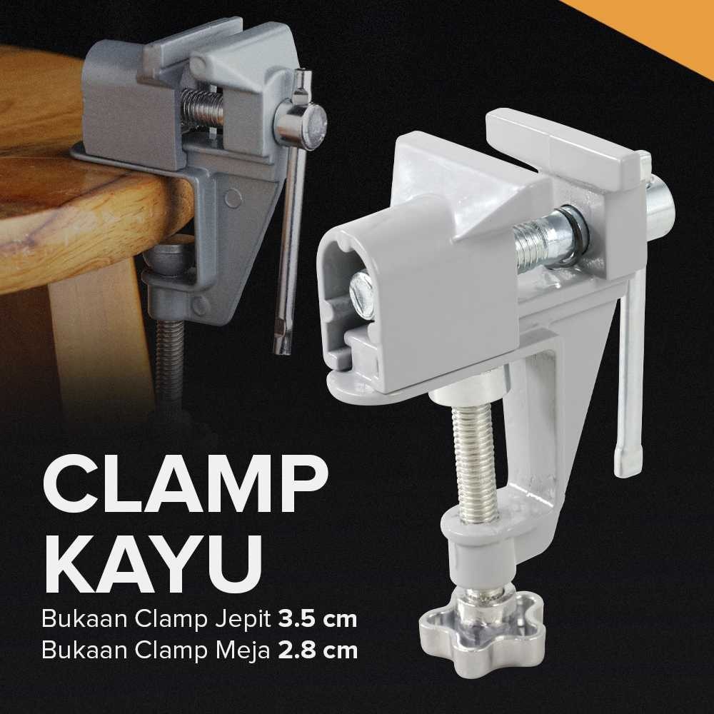 Vise Clamp Capit Meja Alat Penjepit Kayu / Klem Catok Ragum / Catok Meja / Ragum Clamp Vise Bench / 