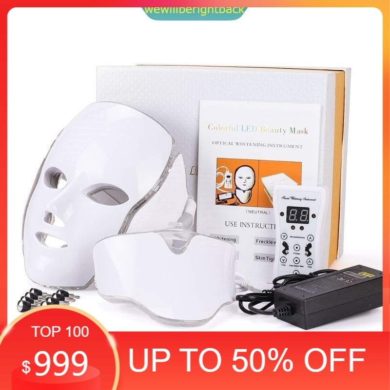 sale pdt light masker led 7 warna Facial led PHOTON PDT treatment masker led masker topeng wajah leh