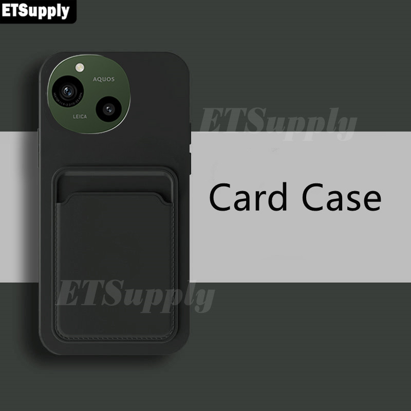 Phone case Sharp Aquos R9 Pro Sense 9 Soft Card Holder Slot Silicone Wallet Back cover Sharp Aquos R