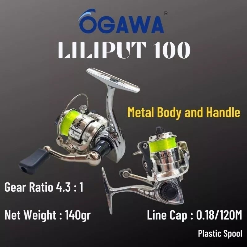 BJ22H Reel Mini Ogawa Liliput 100 / MN 100 / MN 100 STAINLESS / OGAWA CILIK 100