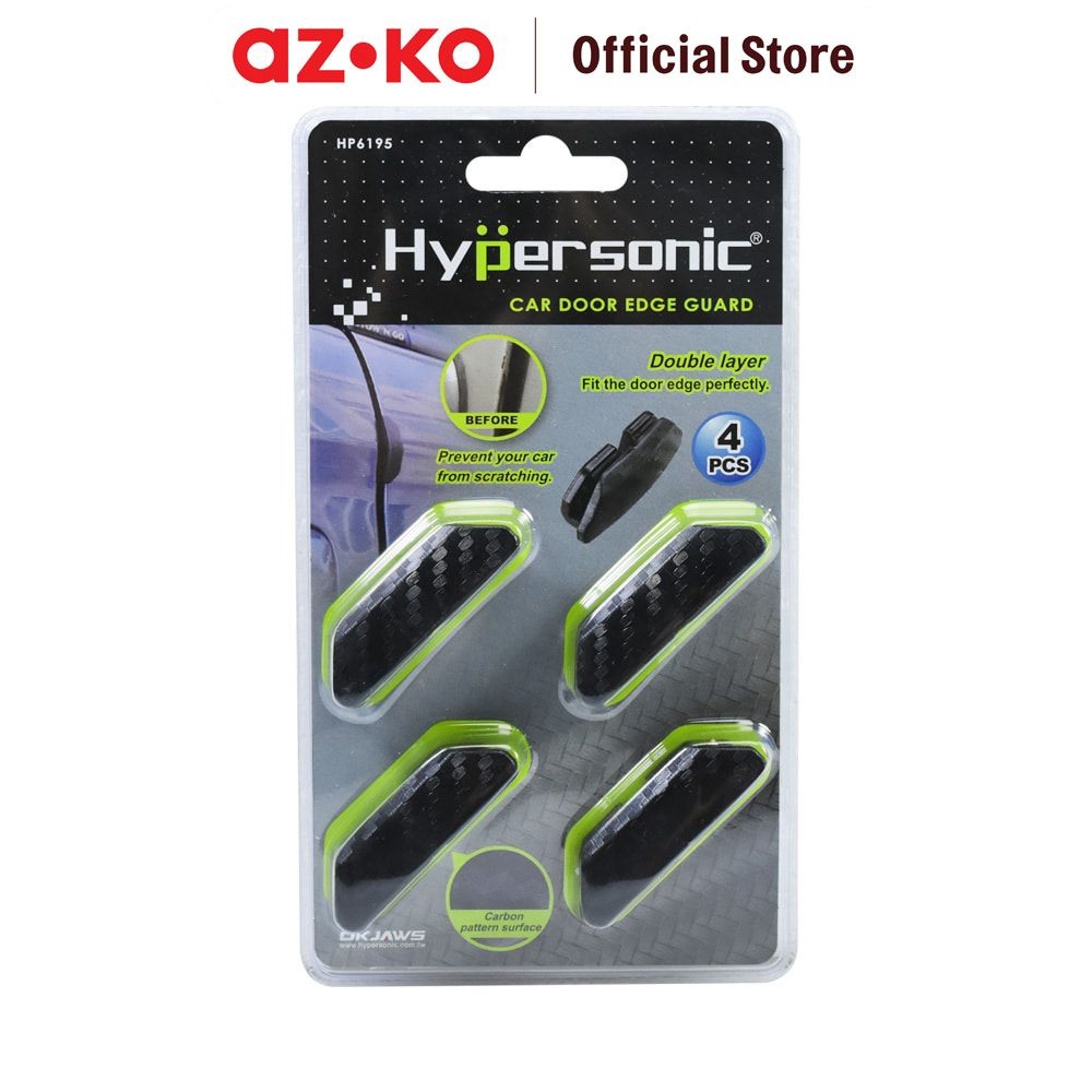 AZKO Hypersonic Pelindung Pintu Motif Karbon Hp6195 4 Pcs Aksesoris Eksterior Mobil Door Protector S