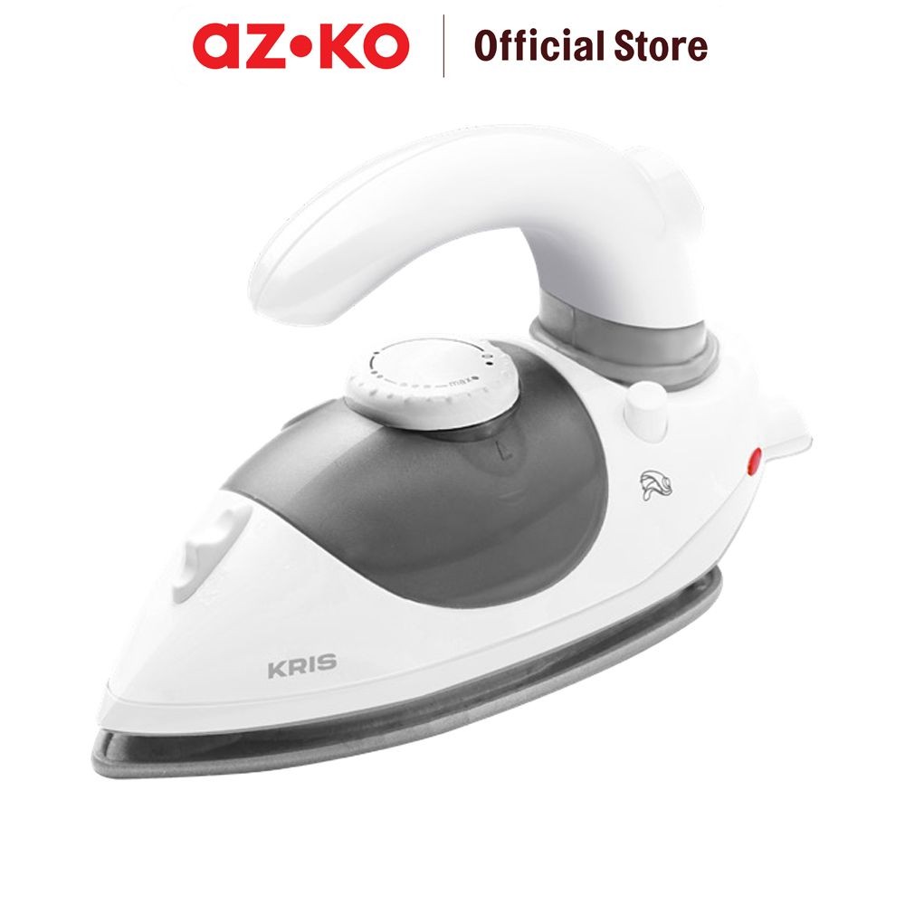 AZKO Kris Setrika Uap Portabel 1100 Watt - Putih/Abu-Abu Setrikaan Strika Seterika Steam Iron Garmen