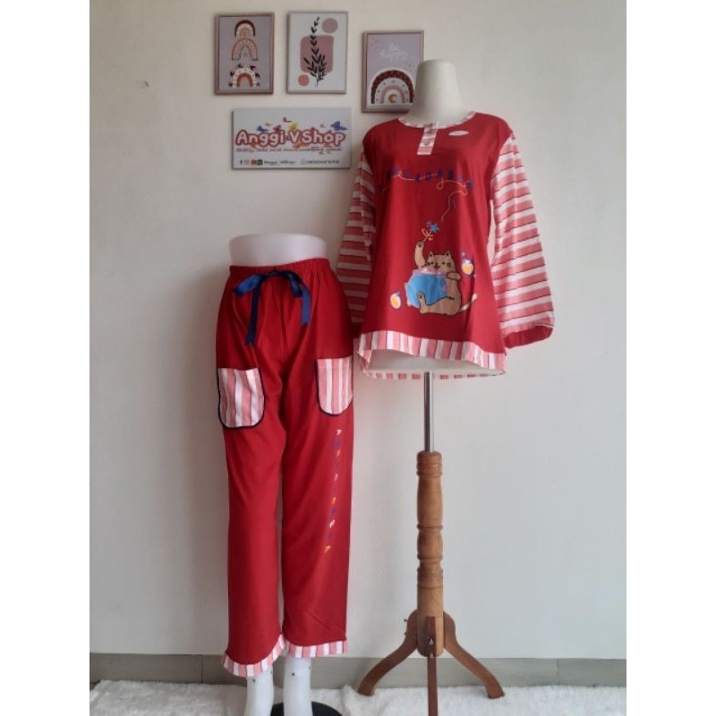 Forever Sweet Babydoll lengan panjang body fit Ld 96cm