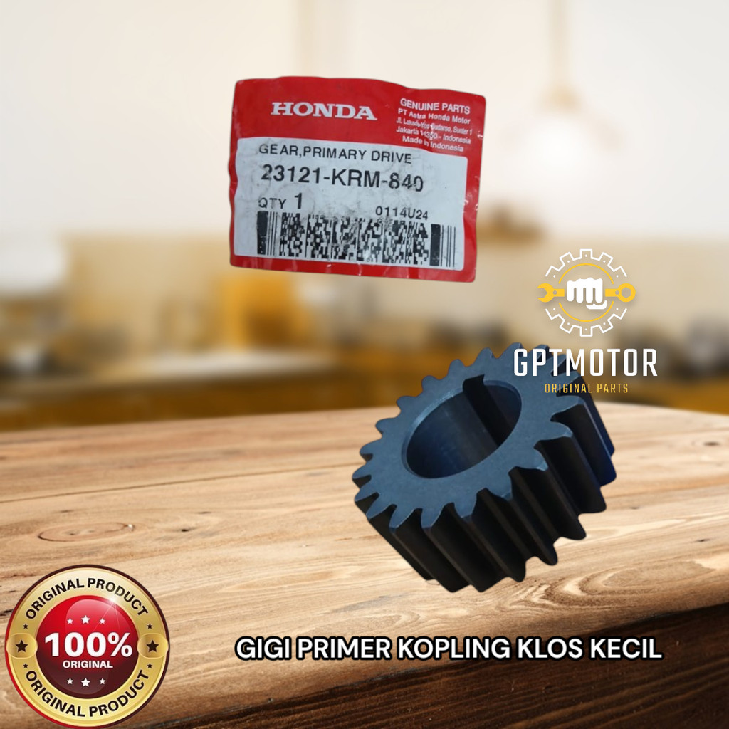 GEAR GIGI PRIMER KOPLING KLOS KECIL CRF MEGA PRO VERZA 20T 20 T  HONDA 23121-KRM-840 ORIGINAL