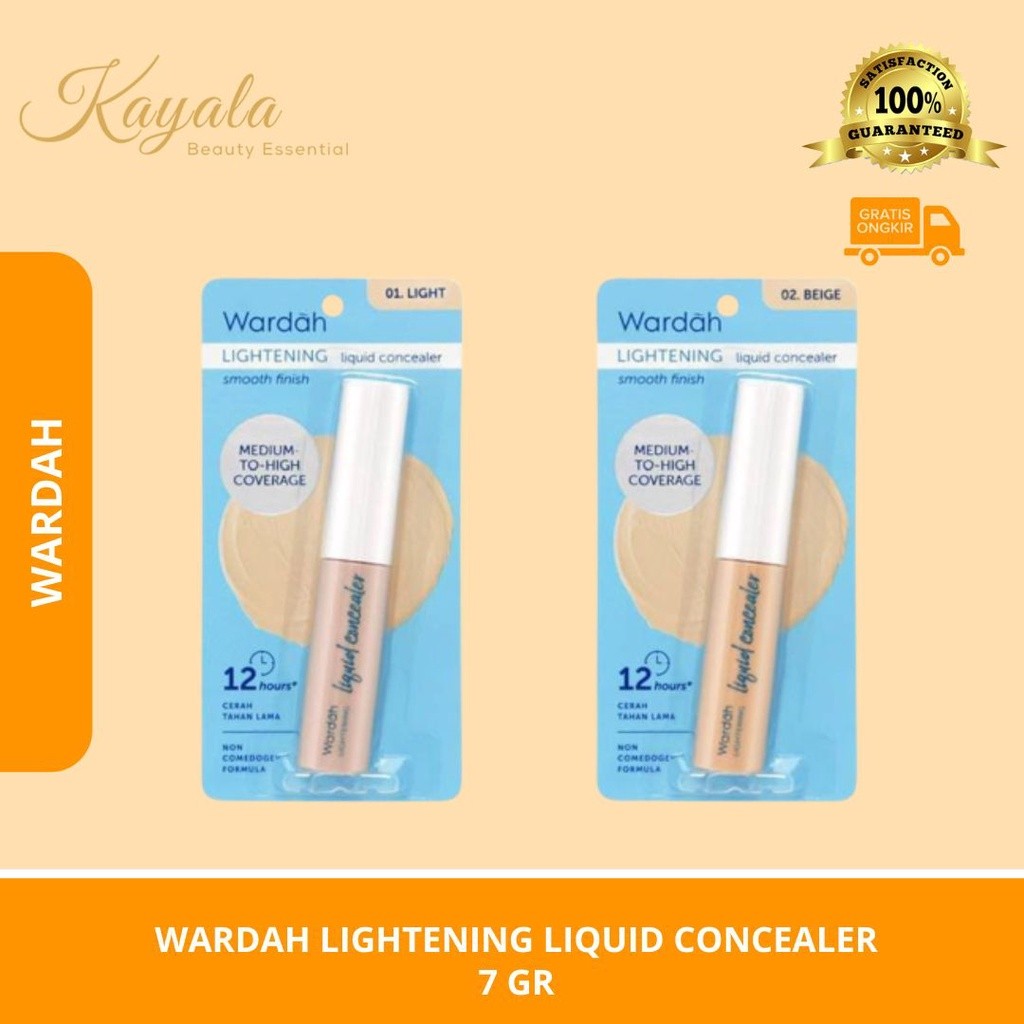 WARDAH LIGHTENING LIQUID CONCEALER 7 GR - CONCEALER WARDAH - WARDAH CONCEALER - LIQUID CONCEALER - M