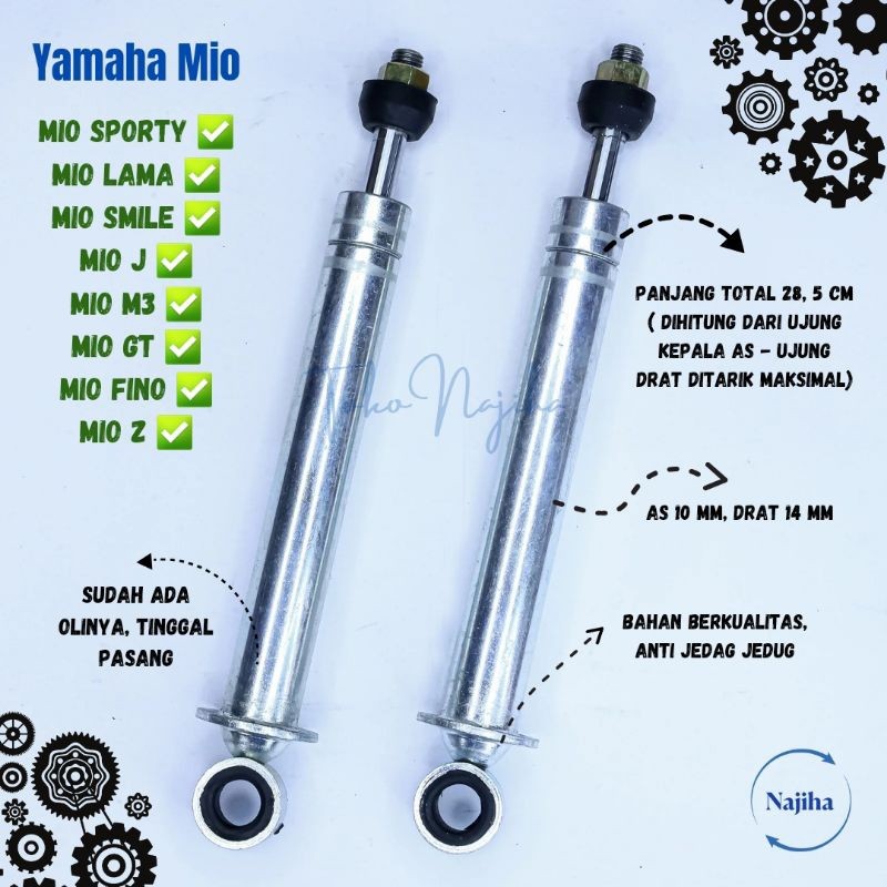 STICK HYDROLIK  YAMAHA MIO LAMA / MIO GT / MIO SPORTY / MIO J / MIO M3 / MIO Z/ FINO / MIO SMILE /HI