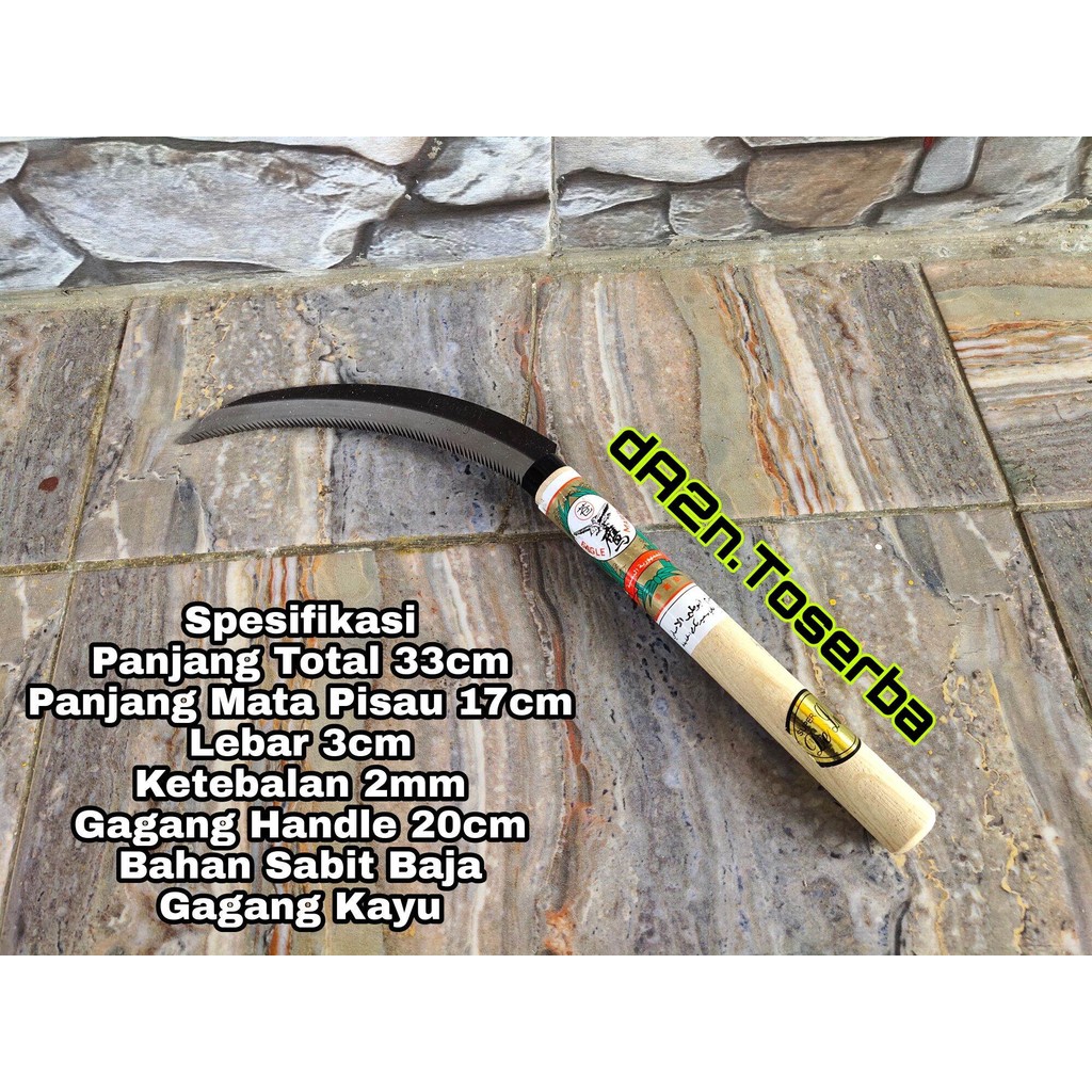 GPS 0140 Arit Padi Rumput Sabit Tanaman Baja Asli Termurah