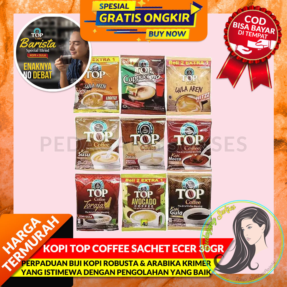 

KOPI TOP COFFEE SACHET ECER 30GR - KOPI INSTANT ALL VARIANT