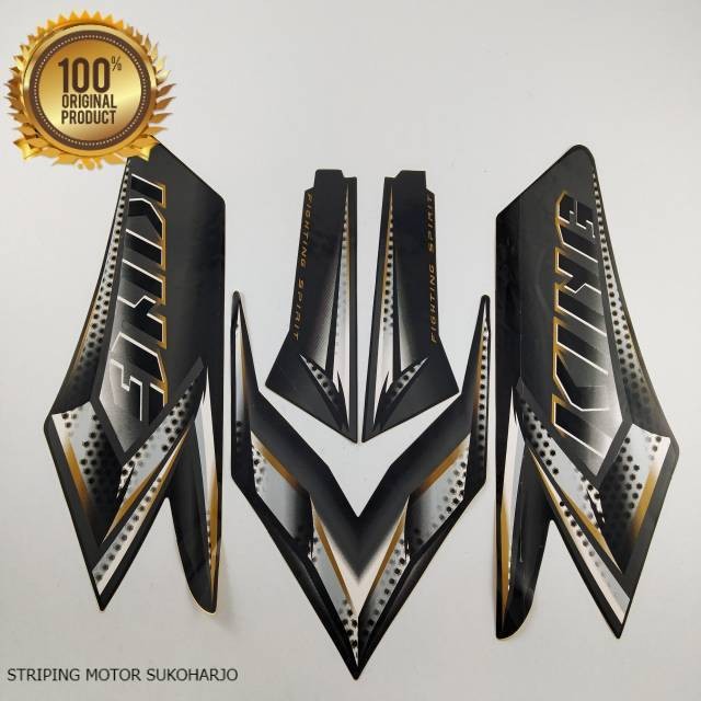 (ORI) striping Yamaha RX king 2008 hitam  kualitas original