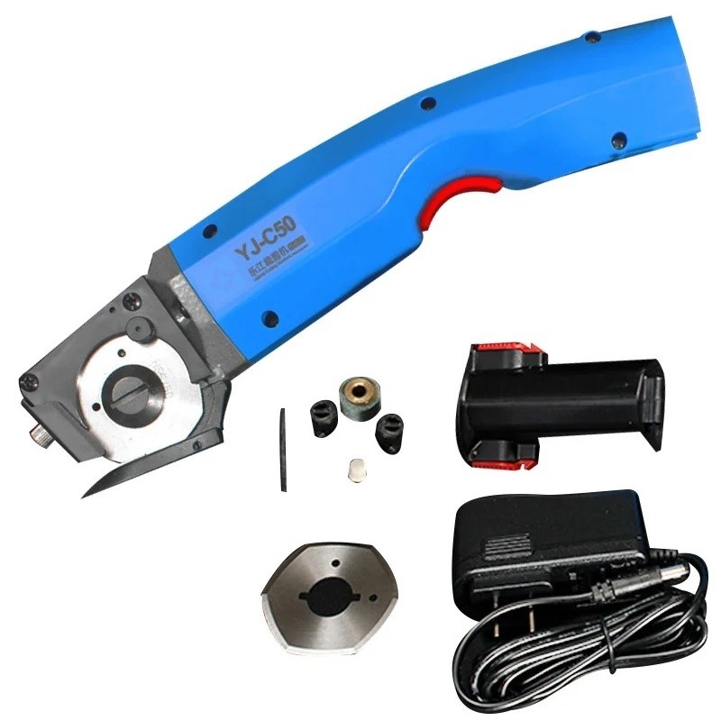 

Mini Electric Scissors 4500rpm 35W Cordless Electric Circular Knife Rechargeable Trimmer Leather Fabric Leather Cutting Machine