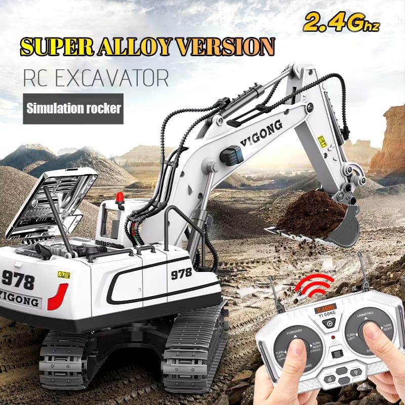 AU79 Remote Control Excavator Yi Gong 11 Channel Besi Charger Swing