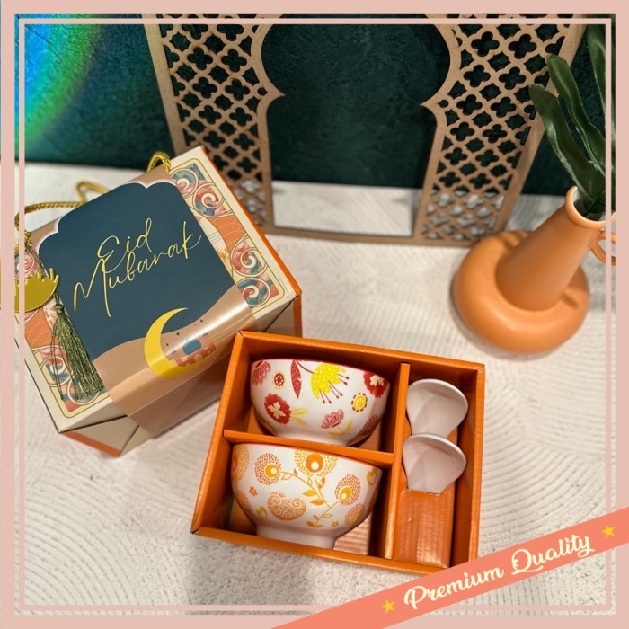 

Hampers Lebaran Unik Lucu Murah Keren buat Pacar / LEBARAN HAMPERS / SET MANGKOK KERAMIK HADIAH / HADIAH MANGKOK - 2BOWL+2SPOON