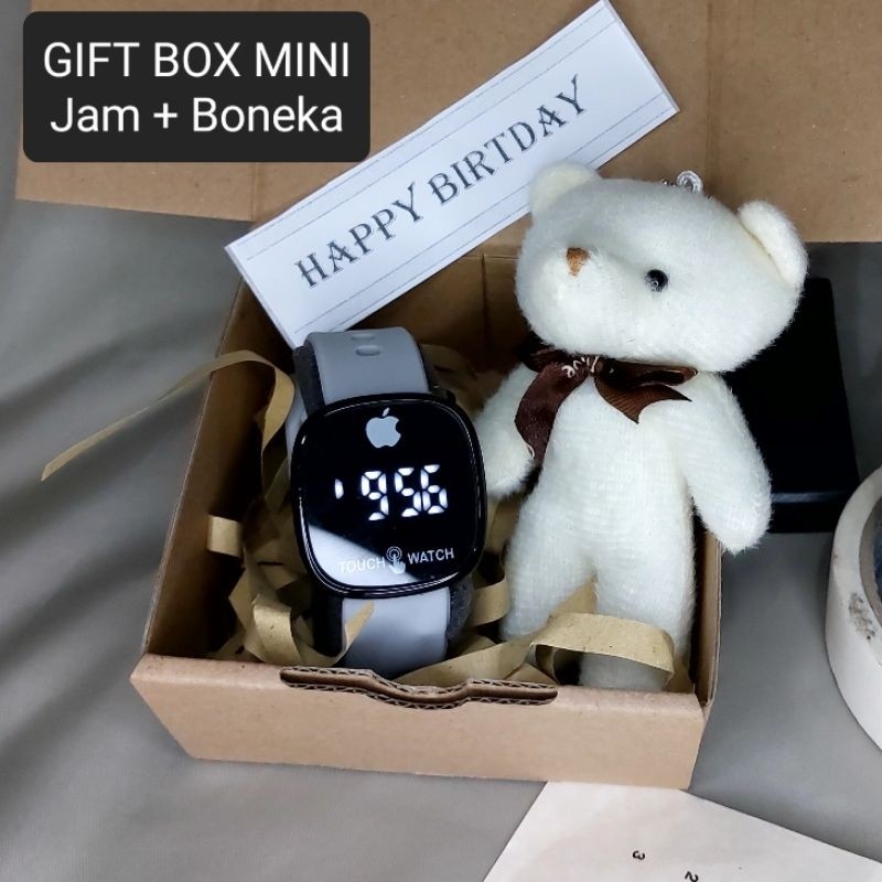 

TSB Gift Box Mini / Hampers Mini / Kado Jam Tangan Wanita LED Touch Watch Water Resist