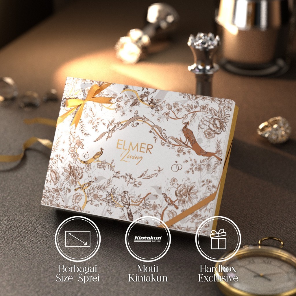 GT65R Elmer Living Kado Sprei Exclusive 160x200 | Hampers Sprei Queen Size | Kado Pernikahan