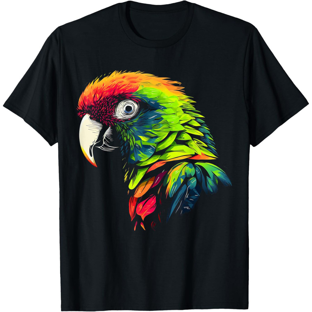 Seni Burung Beo - Kaos Burung Beo Hewan Berwarna-warni