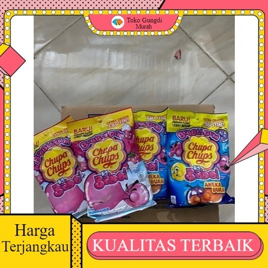 Permen Big Babol Chupa Cups Permen Karet isi 40+5pcs