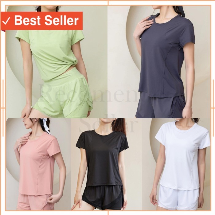 Bahan Tebal Bagus Awet Meresap Keringat Baju Murah Sport Olahraga /Setelan sport Kaos hotpant set ol