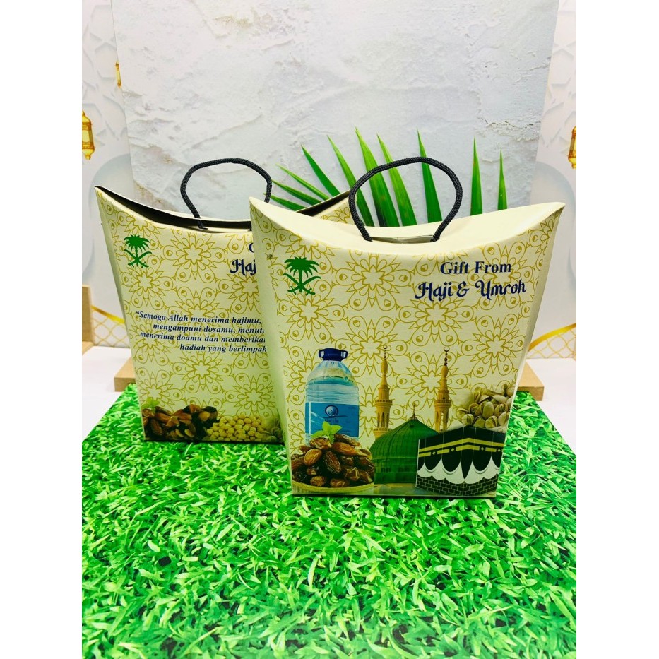 

dus paper bag dus teng-teng dus tali dus oleh oleh haji dan umroh - crream