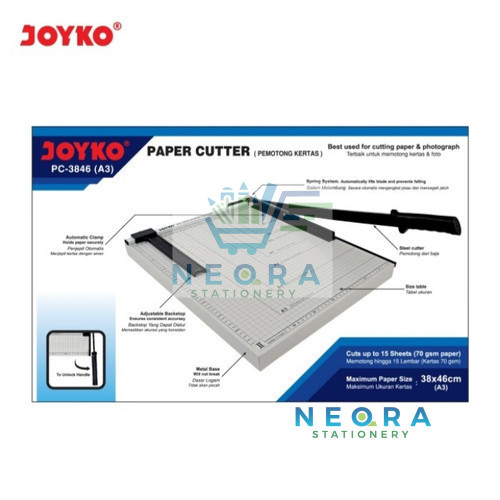 

Joyko Pemotong kertas A3/ Paper Trimmer/ Paper Cutter PC 3846