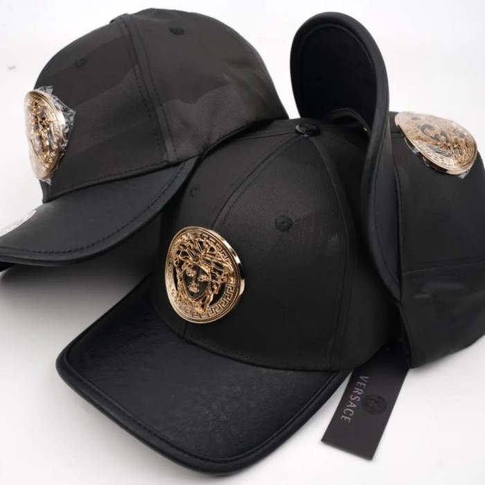 Topi Snapback Original Import Versace Baseball Cap Distro Fashion - Hitam LA