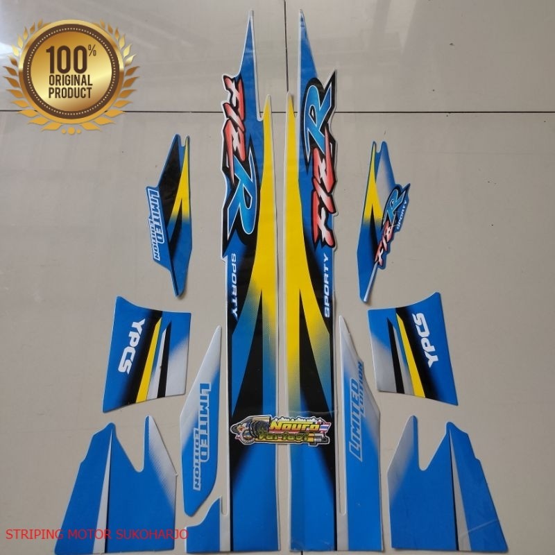 (ORI) striping yamaha fizr fiz r f1 zr sporty biru  kualitas original