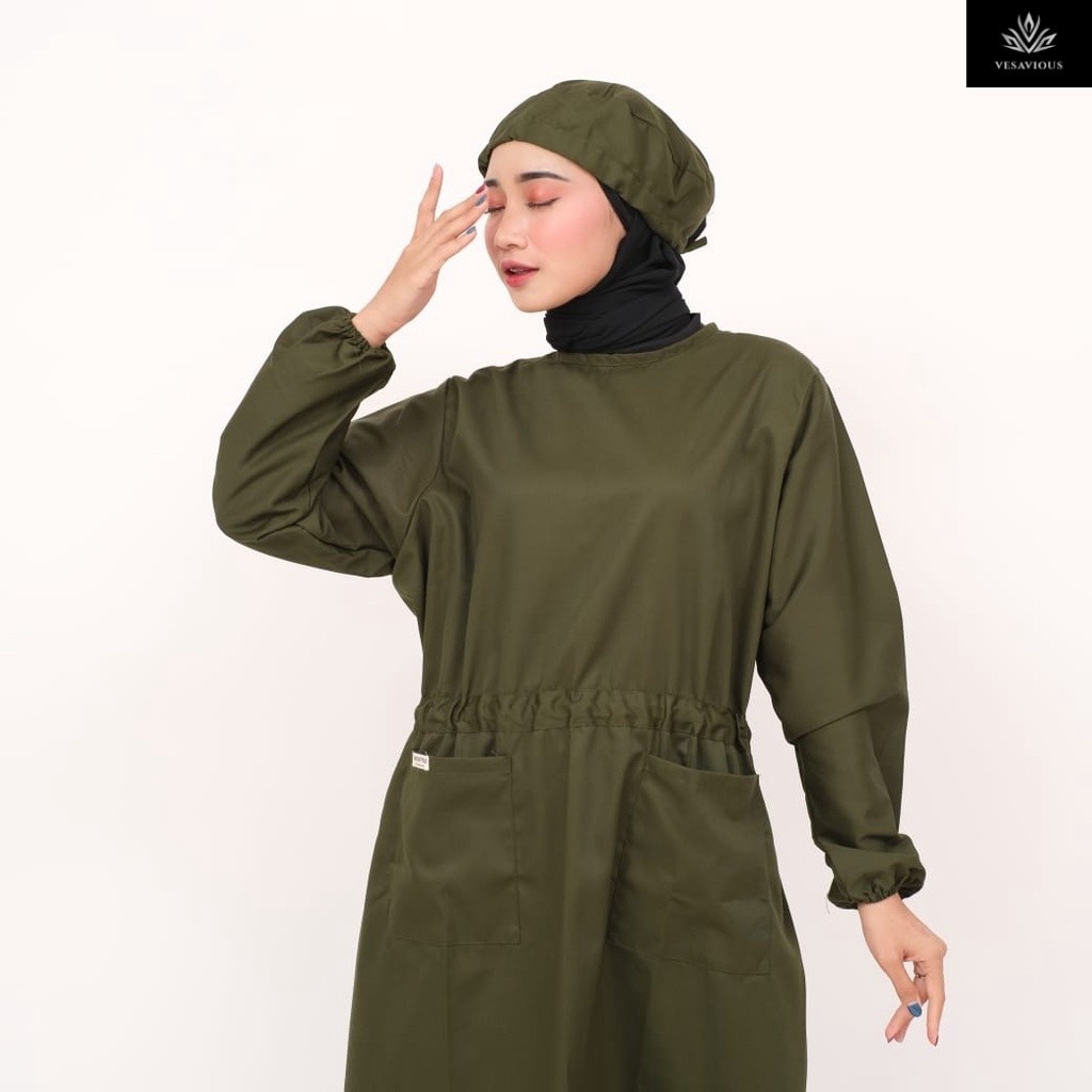 Gown medis/ Goun Medis / Surgical Gown Model kerut