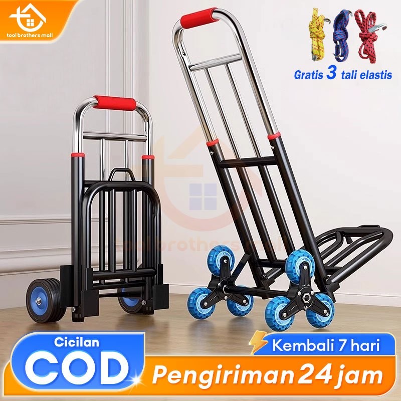 vb54ef Reaim Trolley Trolley barang serbaguna Beli Makanan dan Belanja Trolley Besi Lipat Trolley Tr
