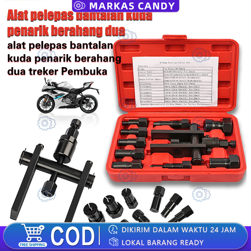 10pcs Tracker bearing Puller Set Treker Pencabut Bearing Set Treker Cabut Bearing Dalam Treker Pembu