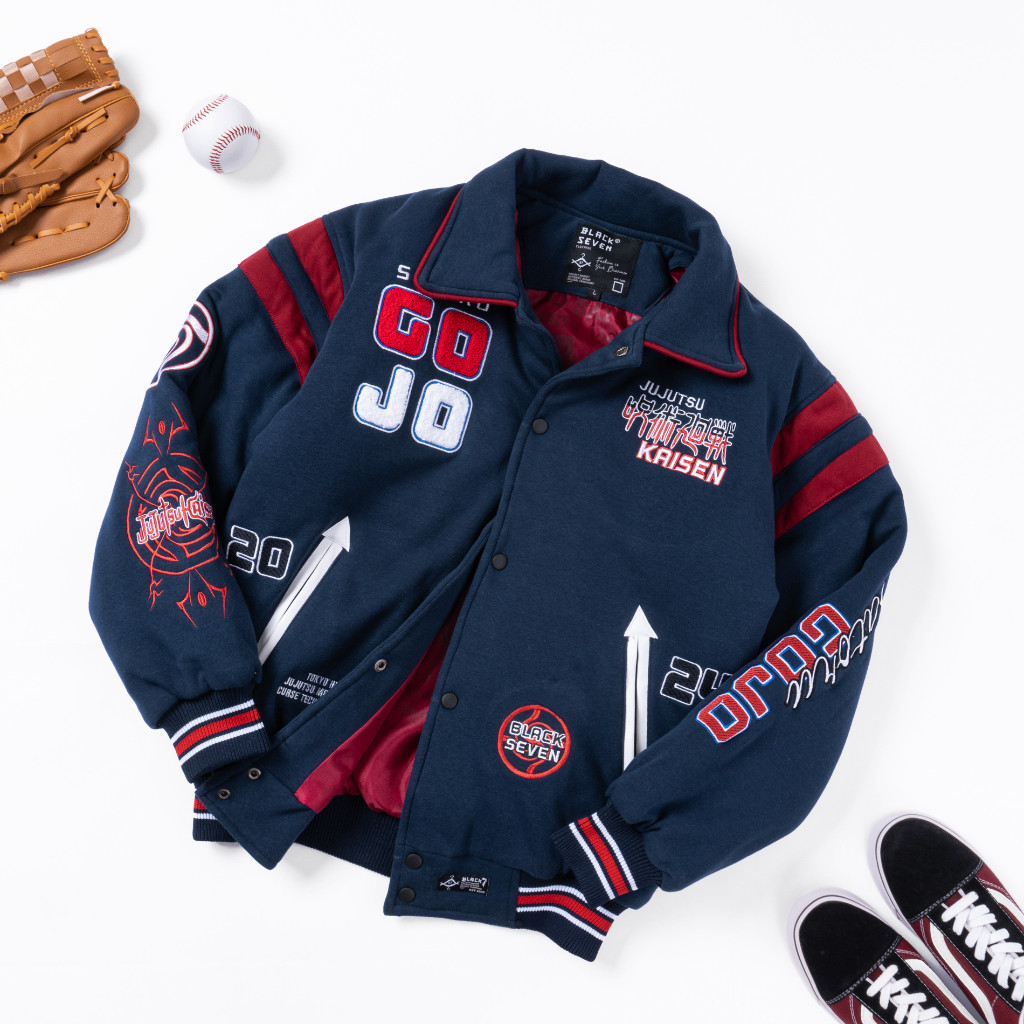 Varsity Jacket | Jujutsu Kaisen -  Gojo Satoru Full Cotton | UNISEX