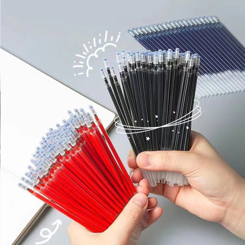 

Gel Pen Refill / Isi Ulang Pen / Isi Pulpen / 0.5 mm Perleng kapan Kantor Warna Merah Biru hitam Refill— Hibio Present