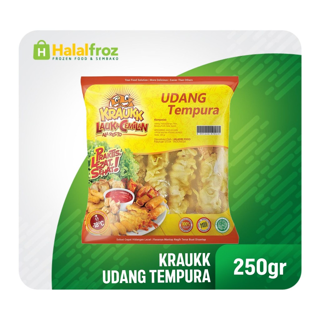 

Kraukk Udang Tempura 250gr (24s) Enak