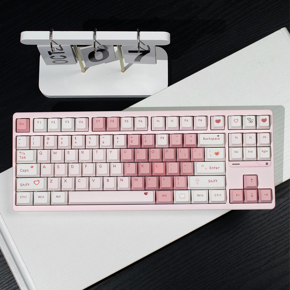 Love Heart keycaps Cute Keycaps Cherry profile Dye-sublimation PBT Keycaps For MX Switches Mechanica