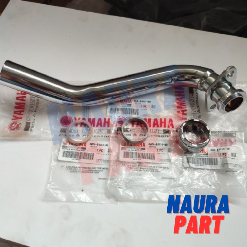 Leher Knalpot Set Cincin Paking Knalpot Chrome Fizr F1Zr Fiz R Original