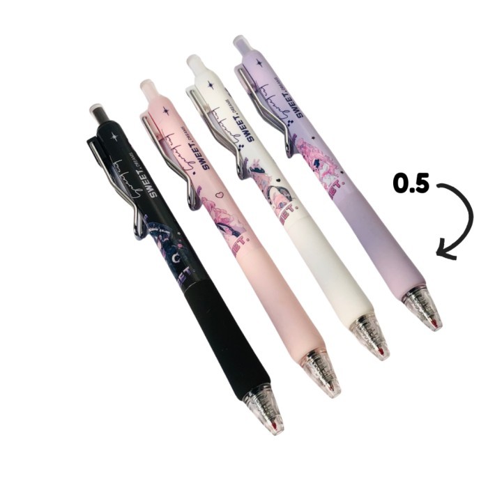 

Pulpen Cetek Anime M&G J7213 Ballpaint Warna Pastel Tip 0.5 mm Pena Tinta Hitam - SATUAN - M&G, ANIME J7213