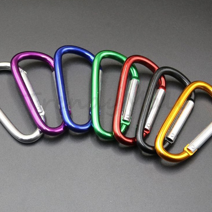 Carabiner Gantungan Kunci Aluminium Alloy /Carabiner 5D /Snaphook Gantungan Kunci Hydrochrome /Carab